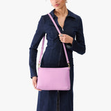 Calla Lily Large | Zip top crossbody bag with detachable strap