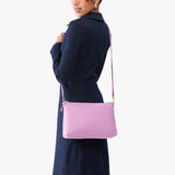 Calla Lily Large | Zip top crossbody bag with detachable strap