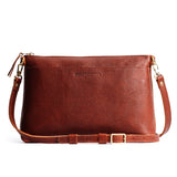 Nutmeg Large | Zip top crossbody bag with detachable strap