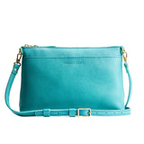 Seafoam Large | Zip top crossbody bag with detachable strap