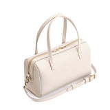 Bone Large | Mini duffle shaped handbag with crossbody strap