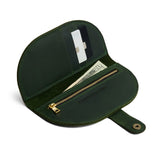 Evergreen | Semicircle bifold wallet with snap closure