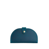 Westward Blue | Semicircle bifold wallet with snap closure