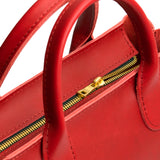 Ruby ANY Zipper | Petite tote purse with structured leather handles and crossbody strap