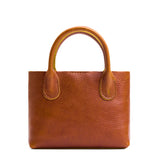 Sienna Small | Petite tote purse with structured leather handles and crossbody strap