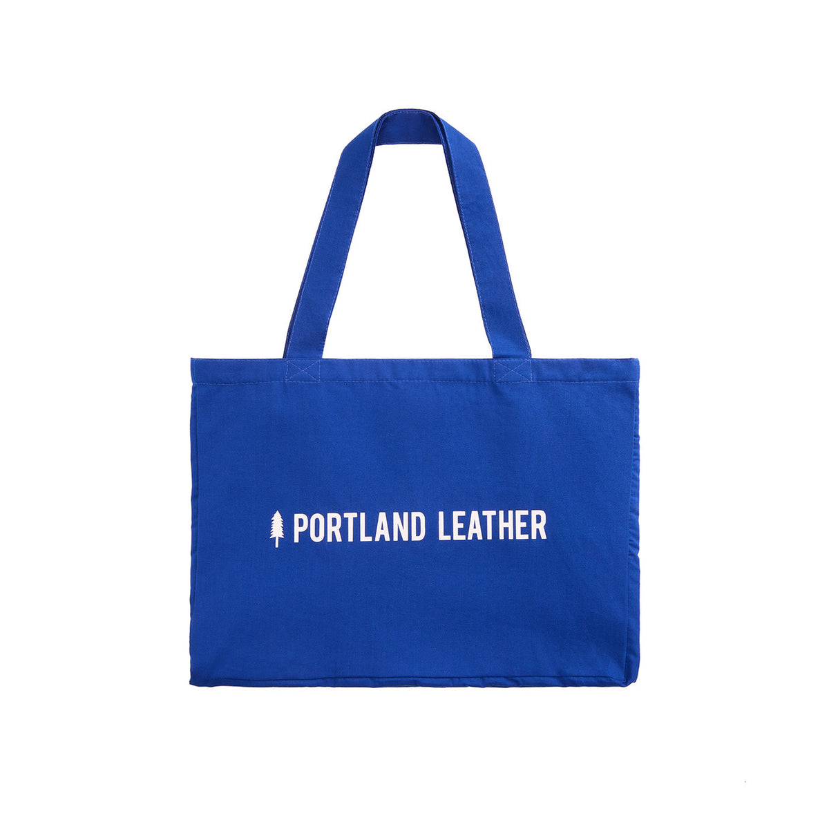 Bleu  | Large fabric tote bag with double shoulder strap