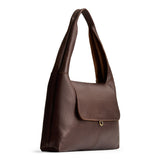 Coldbrew Large | Slouchy triangle shaped shoulder bag with a flap