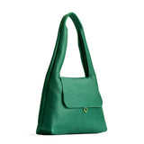 Bacalar Medium | Slouchy triangle shaped shoulder bag with a flap