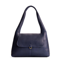 Cobalt*Medium | Slouchy triangle shaped shoulder bag with a flap