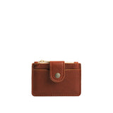 Nutmeg | Compact wallet with snap closure and zippered pouch