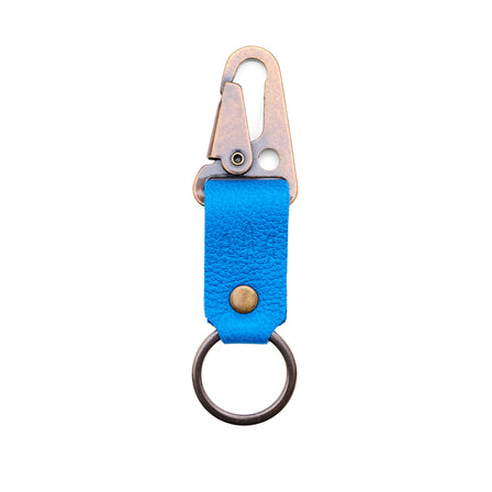 Skydive*Short | leather logo branded keychain