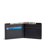 Black Rock Classic | Bifold leather wallet with visible stitching on a white background