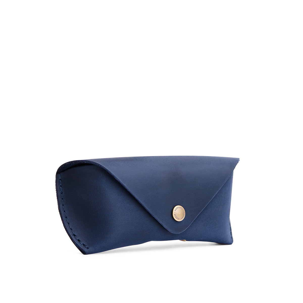 Deep Water | Leather sunglasses case with snap closure