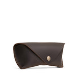 Moose | Leather sunglasses case with snap closure