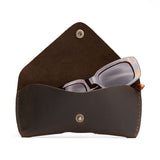Moose | Leather sunglasses case with snap closure