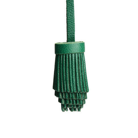 Bacalar | Pom-pom style with tiered leather fringe