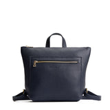 Night Owl Small | Small square slim leather tote backpack