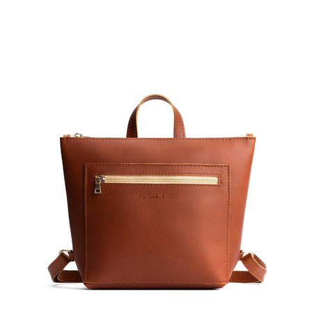 Honey*Large  | Square slim leather tote backpack