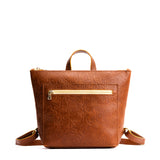Meadow Small | Small square slim leather tote backpack