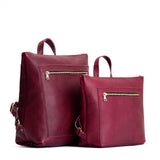 Orchid | Side by side comparison of both sizes of Tote Backpack