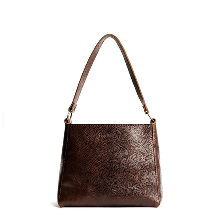 Coldbrew*Large | Large triangular shoulder bag with antiqued brass finished hardware