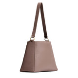 Sparrow Large | Large triangular shoulder bag with antiqued brass finished hardware