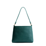 Sea Glass Small | Triangular shoulder bag with antiqued brass finished hardware