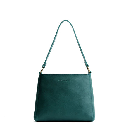 Sea Glass*Large | Large triangular shoulder bag with antiqued brass finished hardware