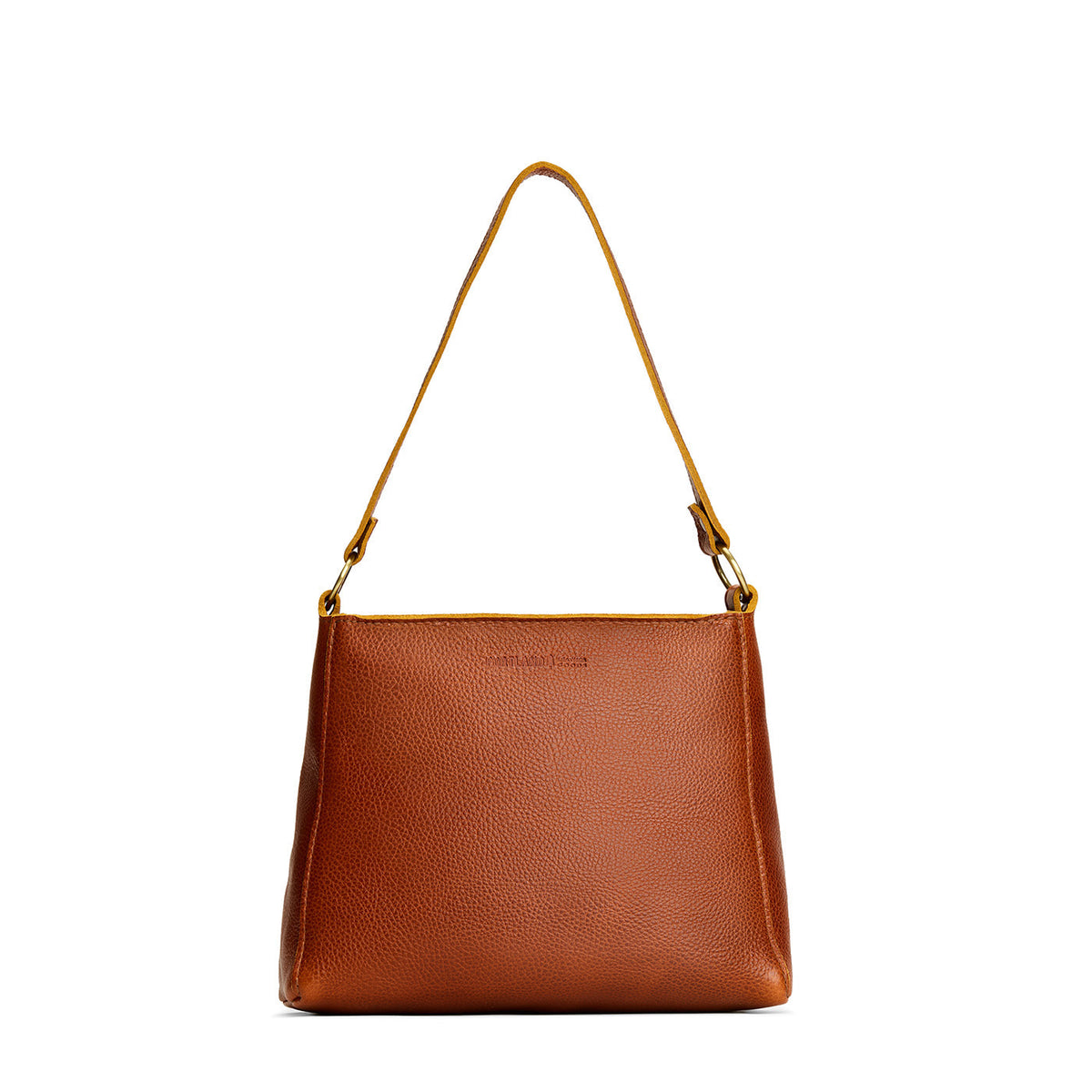 Sienna*Small | Triangular shoulder bag with antiqued brass finished hardware