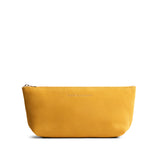 Dijon | Leather utility bag pouch with top zipper