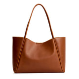 Honey Large | Wide tote with leather straps and snap closure