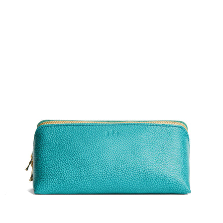 Seafoam | Triangular shaped pouch with extra long zipper