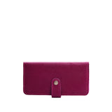 Orchid | Leather wallet with snap closure