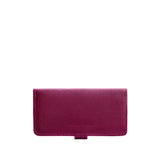 Orchid | Leather wallet with snap closure