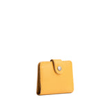 Sunshine | Small leather wallet with snap closure