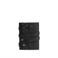 Pebbled--black*Small | Wrap Journal closed