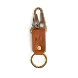 Honey Short | Leather logo branded keychain 
