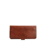 Nutmeg | Back of leather wallet closed