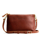 Nutmeg Small | Zip top petite crossbody bag with detachable strap